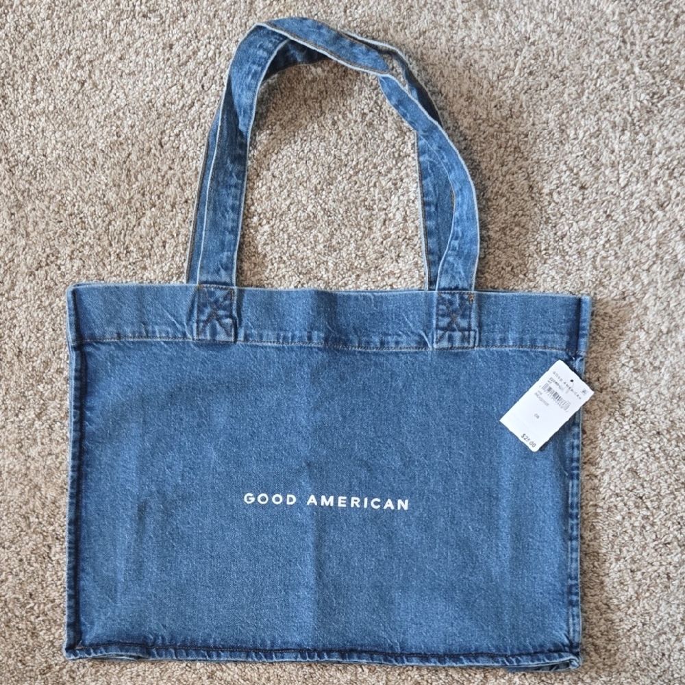 Good American Denim Tote Bag